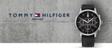 Tommy Hilfiger Kyle Quartz Black Dial Black Leather Strap Watch for Men - 1791630 Authentic Buy Shop Now