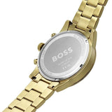 Hugo Boss Energy Chronograph Blue Dial Gold Steel Strap Watch For Men - 1513973 Authentic Buy Shop Now