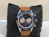 Hugo Boss Santiago Blue Dial Brown Leather Strap Watch for Men - 1513860 Authentic Buy Shop Now