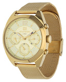 Tommy Hilfiger Mia Gold Dial Gold Mesh Bracelet Watch for Women - 1781488 Authentic Buy Shop Now