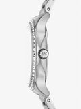 Michael Kors Sage Three-Hand White Dial Silver Steel Strap Watch for Women - MK4807 Authentic Buy Shop Now