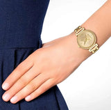 Michael Kors Sofie Quartz Gold Dial Gold Steel Strap Watch For Women - MK4334 Authentic Buy Shop Now