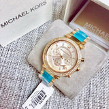 Michael Kors Parker Gold Dial Two Tone Steel Strap Watch for Women - MK6364 Authentic Buy Shop Now