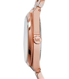 Michael Kors Channing Black Dial Rose Gold Steel Strap Watch For Women - MK5937 Authentic Buy Shop Now