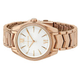 Michael Kors Whitney Quartz White Dial Rose Gold Steel Strap Watch For Women - MK6694 Authentic Buy Shop Now