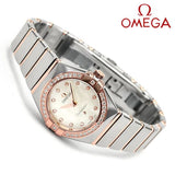 Omega Constellation Quartz Diamonds Mother of Pearl Dial Two Tone Steel Strap Watch for Women - 131.25.25.60.55.001 Authentic Buy Shop Now