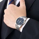 Omega De Ville Prestige Co-Axial Blue Dial Silver Steel Strap Watch for Men - 424.10.40.20.03.002 Authentic Buy Shop Now