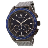 Maserati Traguardo 45mm Chronograph Blue Dial Watch For Men - R8873612009 Authentic Buy Shop Now