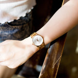 Calvin Klein Stately White Dial Gold Steel Strap Watch for Women - K3G2362W Authentic Buy Shop Now