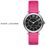 Marc Jacobs Roxy Black Dial Pink Leather Strap Watch for Women - MJ1535 Authentic Buy Shop Now