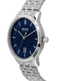 Hugo Boss Officer Chronograph Blue Dial Silver Steel Strap Watch for Men - 1513615 Authentic Buy Shop Now