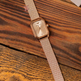 Emporio Armani Joy Quartz Rose Gold Dial Rose Gold Mesh Bracelet Watch For Women - AR11347 Authentic Buy Shop Now