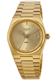 Tissot PRX Gold Dial Gold Steel Strap Watch for Men - T137.210.33.021.00 Authentic Buy Shop Now