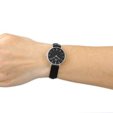 Daniel Wellington Classic Petite Reading Black Dial Black Leather Strap Watch For Women - DW00100235 Authentic Buy Shop Now