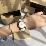 Burberry The City Diamonds White Dial White Leather Strap Watch for Women - BU9130 Authentic Buy Shop Now