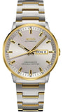 Mido Commander II Automatic Chronometer Silver Dial Two Tone Steel Strap Watch For Men - M021.431.22.071.00 Authentic Buy Shop Now