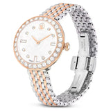 Swarovski Certa Crystals Silver Dial Two Tone Steel Strap Watch for Women - 5672971 Authentic Buy Shop Now
