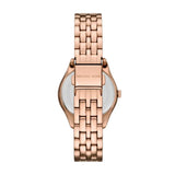 Michael Kors Harlowe Three-Hand Rose Gold Dial Rose Gold Steel Strap Watch for Women - MK4845 Authentic Buy Shop Now