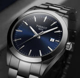 Tissot Gentleman Blue Dial Silver Steel Strap Watch For Men - T127.410.11.041.00 Authentic Buy Shop Now