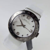 Marc Jacobs Blade White Dial White Leather Strap Watch for Women - MBM1223 Authentic Buy Shop Now