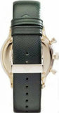 Emporio Armani Chronograph Champagne Dial Green Leather Strap Watch For Men - AR1722 Authentic Buy Shop Now