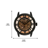 Fossil Townsman Automatic Skeleton Brown Dial Brown Leather Strap Watch for Men - ME3098 Authentic Buy Shop Now