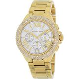 Michael Kors Camille Silver Diamonds Dial Gold Steel Strap Watch for Women - MK5756 Authentic Buy Shop Now