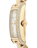 Michael Kors Emery Three-Hand Crystals Silver Dial Gold Steel Strap Watch for Women - MK4643 Authentic Buy Shop Now