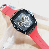 Guess Phoenix Multifunction Black Dial Red Rubber Strap Watch for Men - GW0203G4 Authentic Buy Shop Now