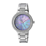 Michael Kors Taryn Mother of Pearl Purple Dial Silver Steel Strap Watch For Women - MK6562 Authentic Buy Shop Now