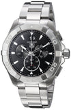 Tag Heuer Aquaracer Chronograph Black Dial Silver Steel Strap Watch for Men - CAY1110.BA0927 Authentic Buy Shop Now