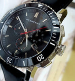 Burberry The City Black Dial Black Leather Strap Watch for Men - BU9382 Authentic Buy Shop Now
