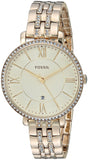 Fossil Jacqueline Gold Dial Gold Steel Strap Watch for Women - ES3547 Authentic Buy Shop Now