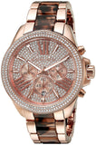 Michael Kors Wren Diamonds Rose Gold Dial Two Tone Steel Strap Watch for Women - MK6159 Authentic Buy Shop Now