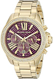 Michael Kors Wren Purple Dial Gold Steel Strap Watch for Women - MK6290 Authentic Buy Shop Now