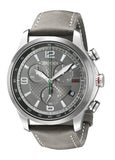 Gucci G Timeless Chronograph Grey Dial Grey Leather Strap Watch For Men - YA126242 Authentic Buy Shop Now