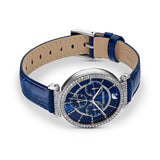 Swarovski Era Journey Blue Dial Blue Leather Strap Watch for Women - 5479239 Authentic Buy Shop Now