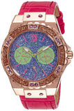Guess Limelight Quartz Multicolor Dial Red Leather Strap Watch For Women - W0775L4 Authentic Buy Shop Now