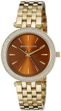 Michael Kors Darci Amber Dial Gold Steel Strap Watch for Women - MK3408 Authentic Buy Shop Now
