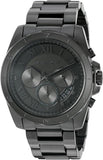 Michael Kors Brecken Chronograph Black Dial Black Steel Strap Watch For Men - MK8482 Authentic Buy Shop Now