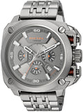 Diesel BAMF Chronograph Gray Dial Gray Steel Strap Watch For Men - DZ7344 Authentic Buy Shop Now