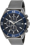Hugo Boss Ocean Edition Blue Dial Black Mesh Bracelet Watch for Men - 1513702 Authentic Buy Shop Now