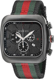 Gucci Coupe Chronograph Quartz Black Two Tone NATO Strap Watch For Men - YA131202 Authentic Buy Shop Now