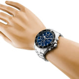 Hugo Boss Ocean Edition Chronograph Blue Dial Silver Steel Strap Watch for Men - 1513704 Authentic Buy Shop Now