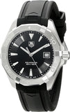 Tag Heuer Aquaracer Caliber 5 Automatic Black Dial Black Rubber Strap Watch for Men - WAY2113.FT8021 Authentic Buy Shop Now