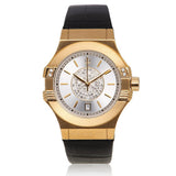 Maserati Potenza Diamonds Silver Dial Black Leather Strap Watch For Women - R8851108505 Authentic Buy Shop Now