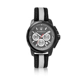 Maserati Royale 44mm Black Dial Stainless Steel Fiber Strap Watch For Men - R8871637002 Authentic Buy Shop Now