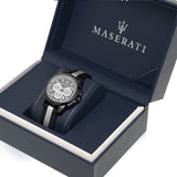Maserati Royale 44mm Black Dial Stainless Steel Fiber Strap Watch For Men - R8871637002 Authentic Buy Shop Now