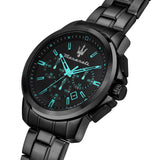 Maserati Successo Aqua Edition Black Dial Stainless Steel Strap Watch For Men - R8873644003 Authentic Buy Shop Now