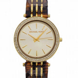 Michael Kors Darci Gold Dial Brown Two Tone Steel Strap Watch for Women - MK4326 Authentic Buy Shop Now